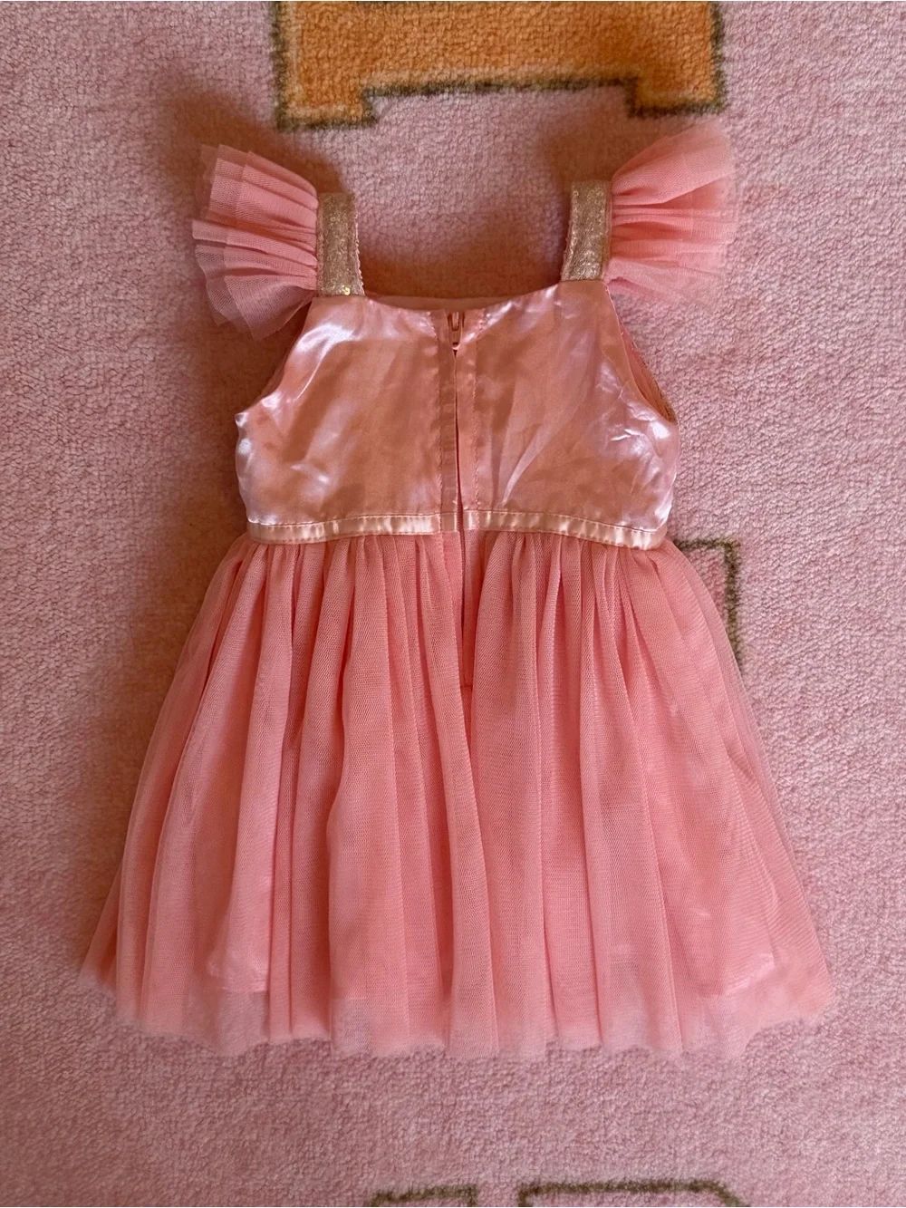 Baby Girl Pink Dress Romper Skirt Lot 12-18M Carters Cat & Jack Old Navy